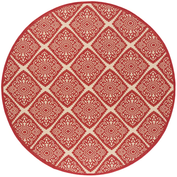 Buitenkleed Melissani Rond Donker | Safavieh
