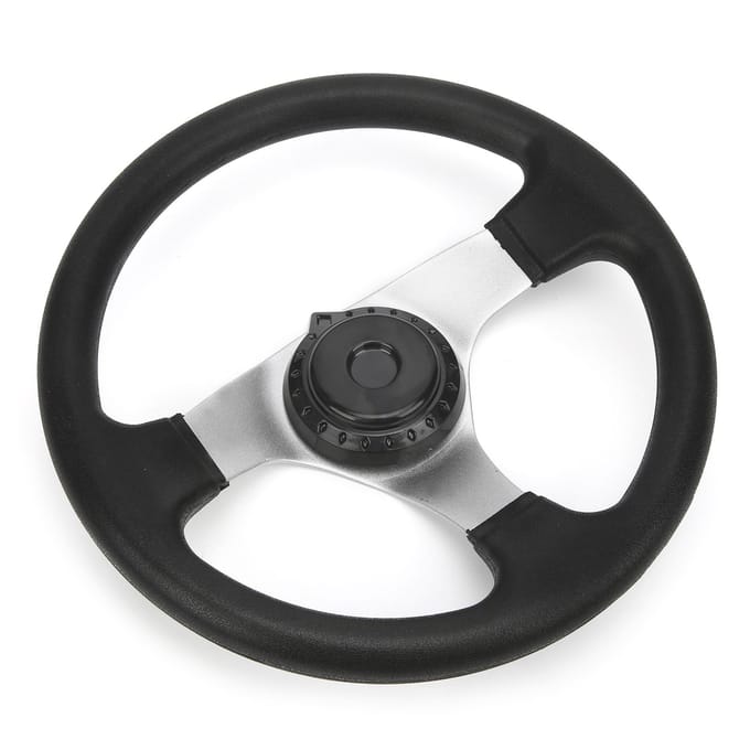 Volant 11,8 pouces avec ensemble de cache Convient pour DIY Go Kart Karting ATV UTV Pièces de Vélo Chine gray