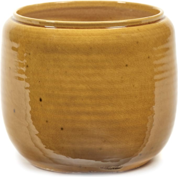 Serax Glazed Shades By Costa Bloempot Small Ø18.5 Honey