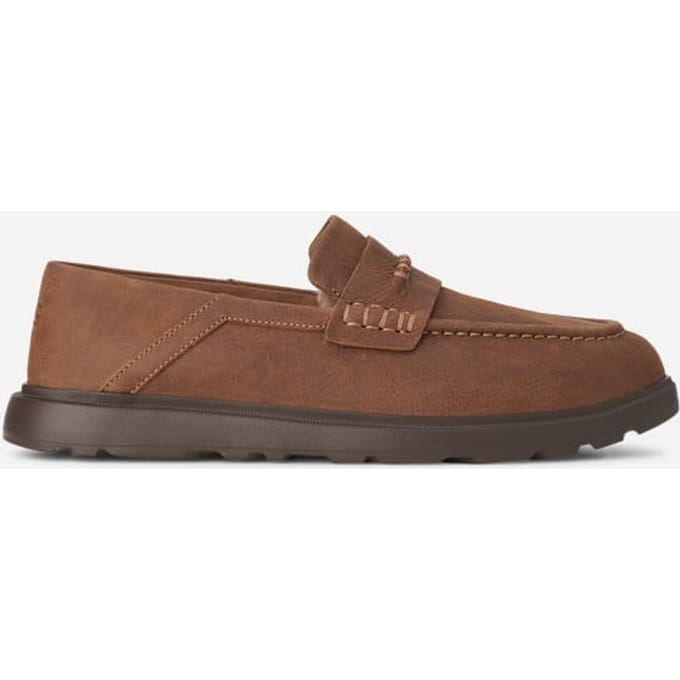 UGG® Shep Penny Loafer in Brown, Leather/Wool
