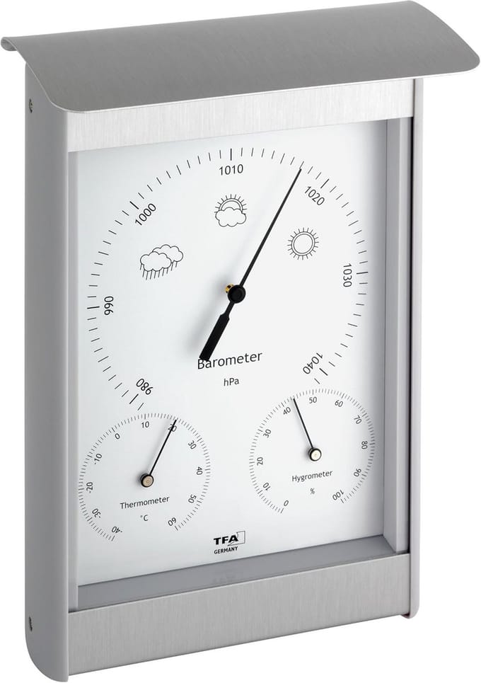 Analoge Buiten Weerstation met Barometer, Thermometer en Hygrometer