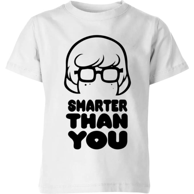 Scooby Doo Smarter Than You Kids' T-Shirt - White - 122/128 (7-8 jaar)