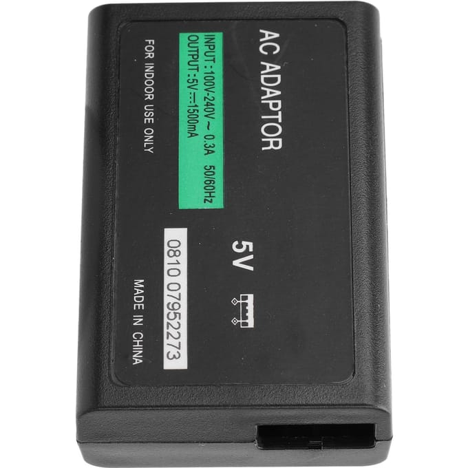Chargeur de console de jeu robuste 2 A, adaptateur secteur mural stable et rapide pour console de jeu PS Vita 1000 gray