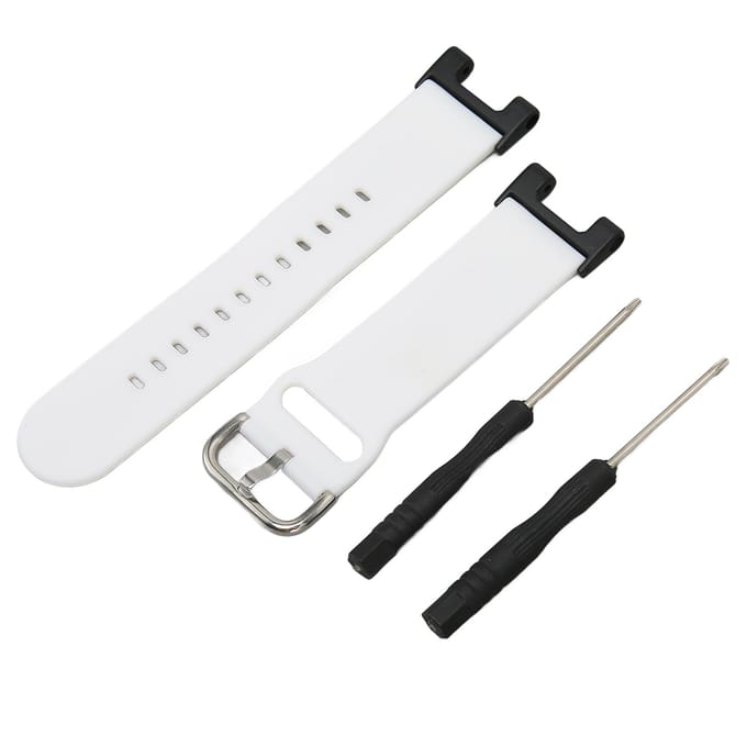Bracelet de Montre Connectée en Silicone Couleur Unie pour Amazfit TRex TRex Pro white