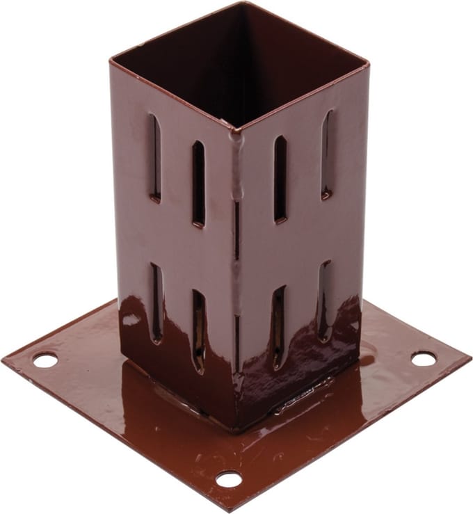 Fixman Paalschoen - Gegalvaniseerd Staal - Roestbestendig - 7,5 x 7,5 cm