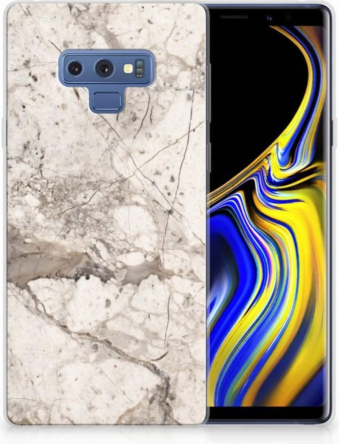 Samsung Galaxy Note 9 TPU Siliconen Hoesje Marmer Beige