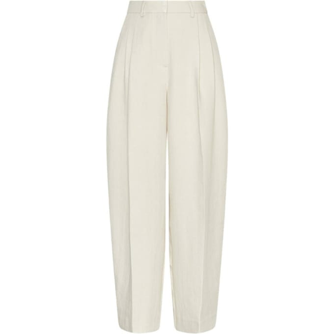Wide leg broek met biezen model 'Esteriane'