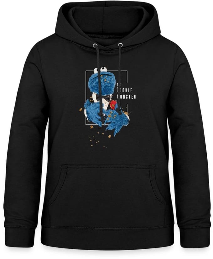 Sesamstraat Koekiemonster The Cookie Monster Hoodie Dames
