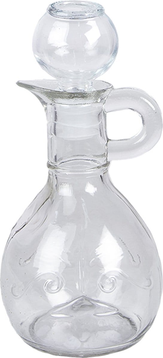 Clayre & Eef Decoratie Fles 175 ml Transparant Glas