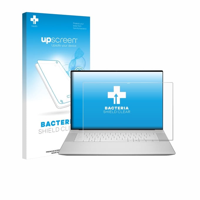 upscreen - Screenprotector voor Dell 16 Premium Laptop - Folie Beschermfolie transparant antibacterieel