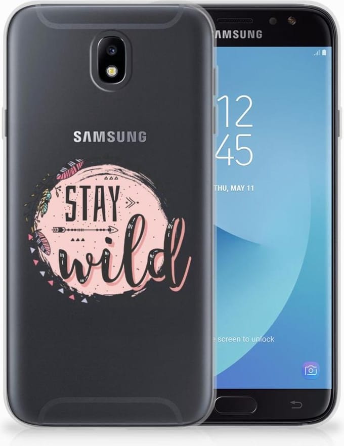 Samsung Galaxy J7 2017 | J7 Pro Telefoonhoesje met Naam Boho Stay Wild