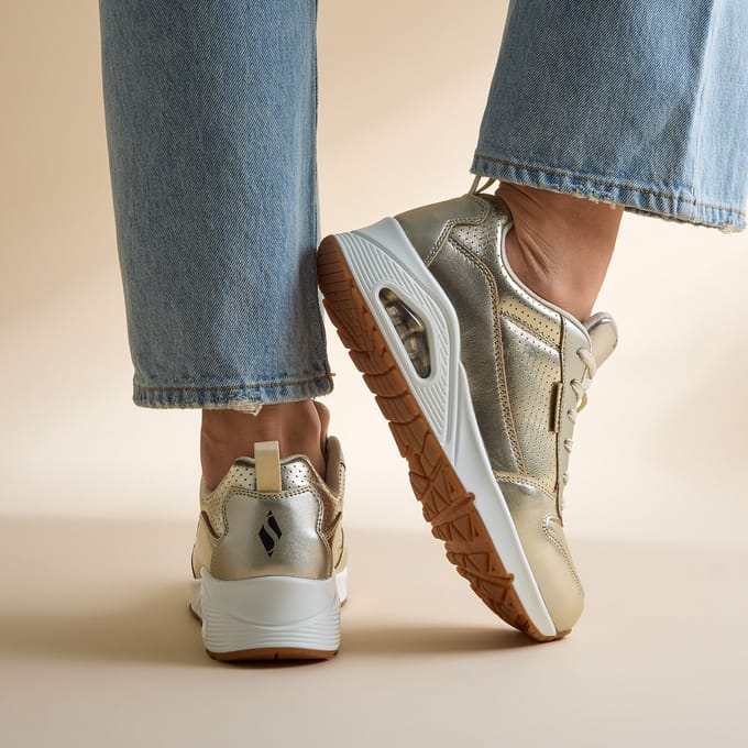 Skechers Skechers Uno Metallixs Sneakers goud Synthetisch