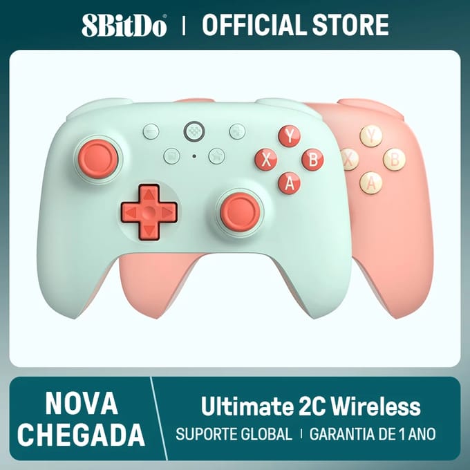 8BitDo - Nieuwe ultieme 2C draadloze gamingcontroller voor pc, Windows 10, 11, Steam Deck, Raspberry Pi, Android Ultimate 2C