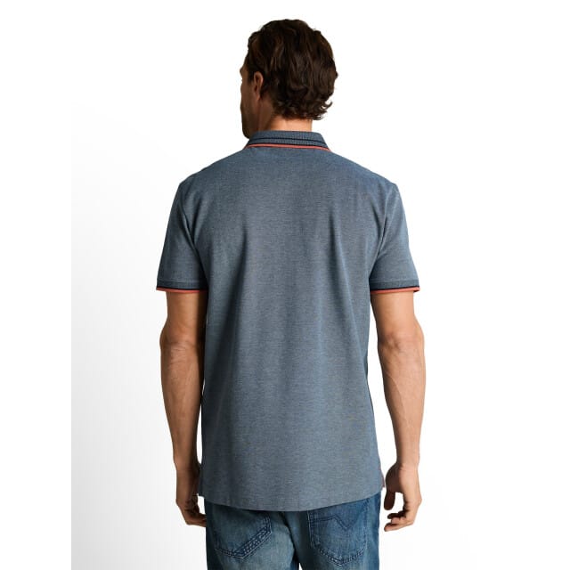 regular fit poloshirt met contrastkraag