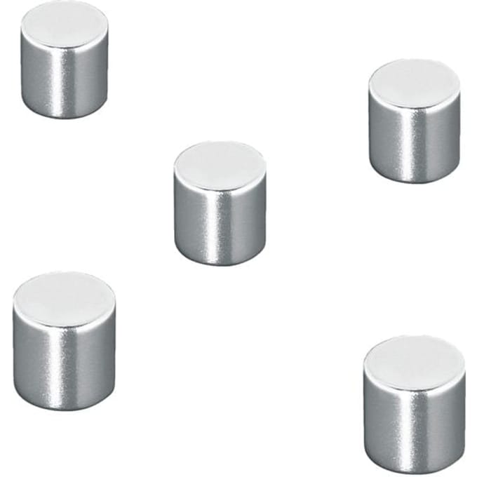Sigel Neodymium magneet C5 Strong (Ø x h) 10 mm x 10 mm Cilinder Zilver 5 stuk(s) BA700