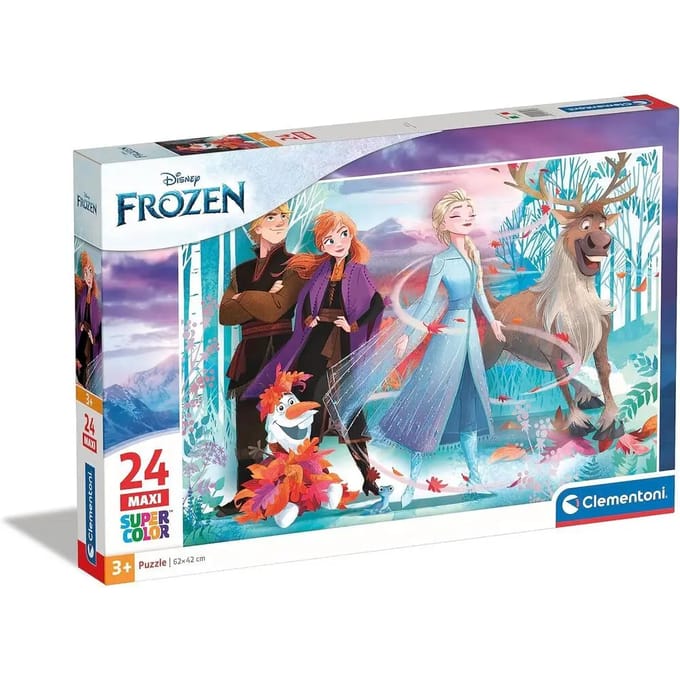 Clementoni - Kinderpuzzel - 24 Maxi Stukjes - Frozen 2 - Puzzel Vanaf 2 Jaar