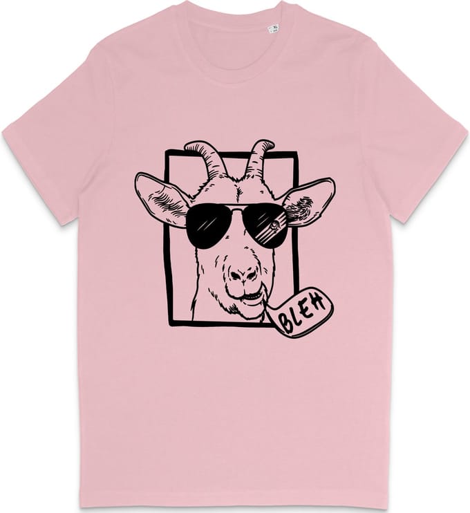 T Shirt Grappige Geit - Heren en Dames T Shirt - Roze - M