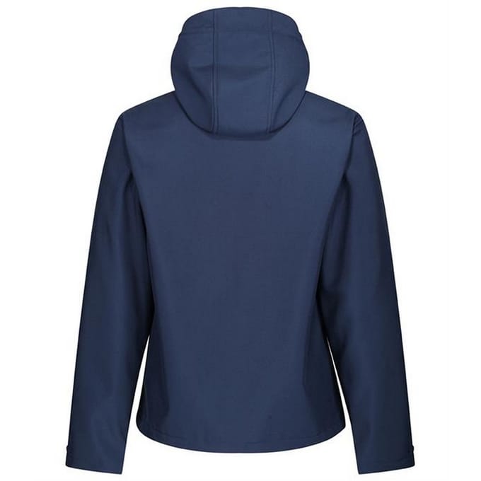 Regatta Venturer Jas met Kap en Zachte Shell Jas voor heren (Marine / Frans Blauw)