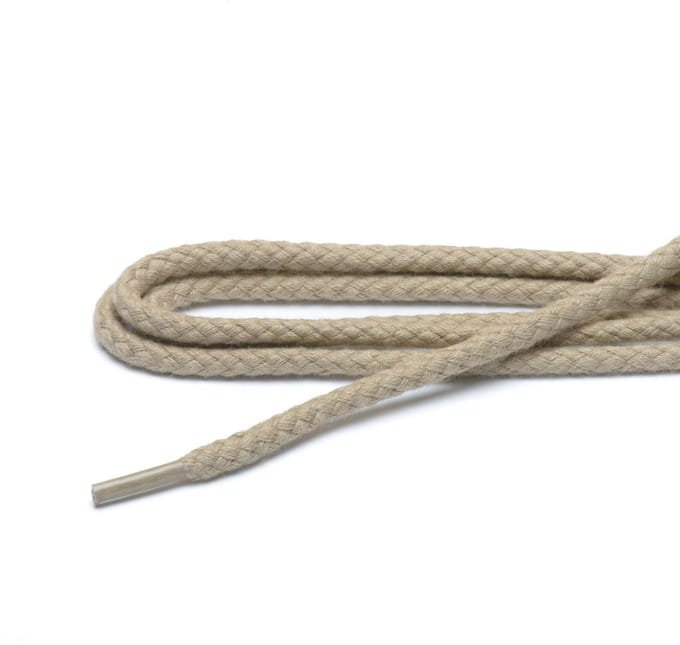 ARIESZZZ - Schoenveters - Grof Rond - Beige - 70 cm - 4-6 gaatjes
