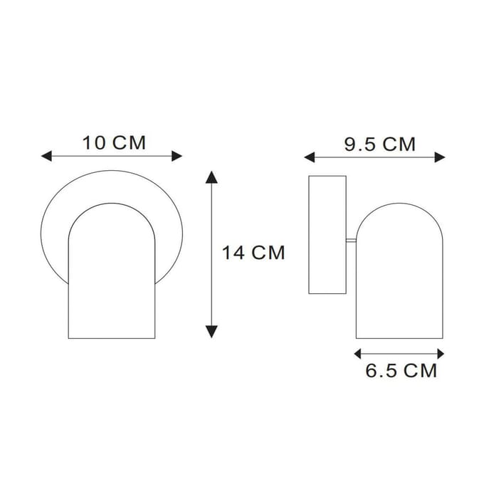 Lucide PUNCH - Plafondspot (Plafondlamp) - 1xGU10 (MR16) - Wit