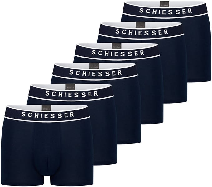 Schiesser Heren Shorts / Pants 6er Pack - 95/5 - Organic Cotton