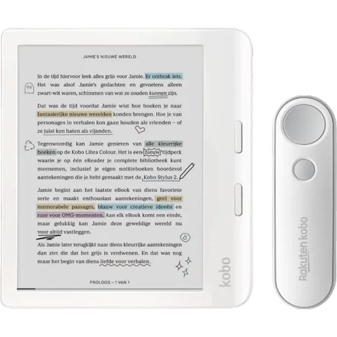 Kobo Libra Colour Wit + Remote