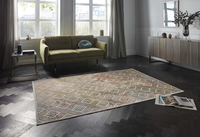 Design vloerkleed 3D Isère Elle Decoration - zilver/multi 80x125