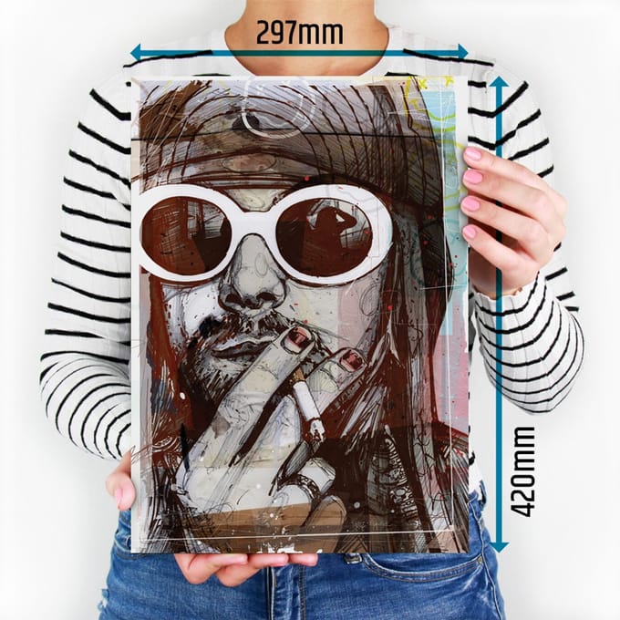 Grunge rock poster 29,7x42 cm (A3)
