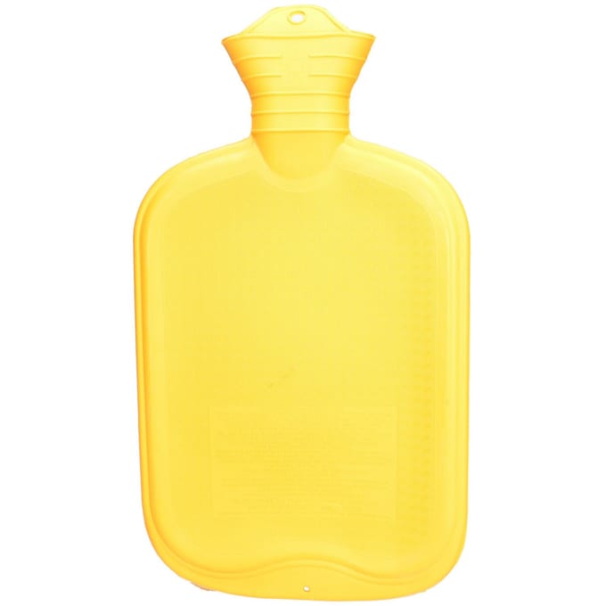 SÄNGER Warmwaterkruik Rubber 2L geel 1