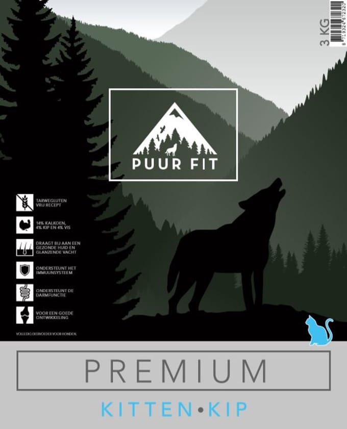 Puur Fit Premium Kat Kitten Kip 10 kg - Kattenvoeding
