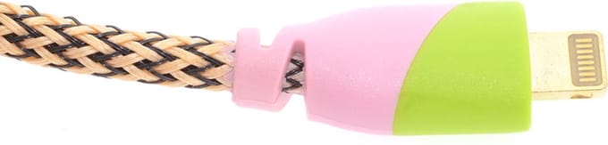 Lightning USB Kabel High Speed - Roze-Groen (8719273146699 )