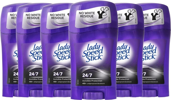 Lady Speed Stick 24/7 Invisible Protection Deodorant Vrouw - 6 stuks