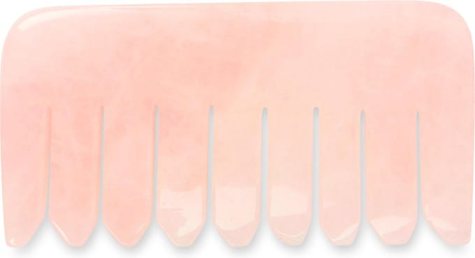 White Lotus Genuine Jade Crystal Comb