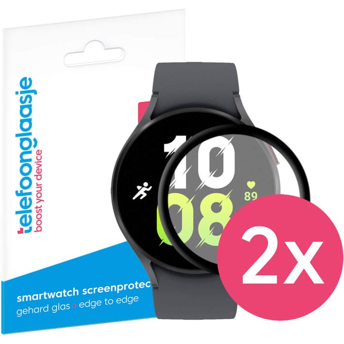 Duopack: Samsung Galaxy Watch5 screenprotector gehard glas - 44mm