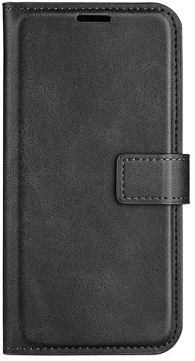 Casecentive Leren Wallet case met sluiting iPhone 16 Pro Max zwart
