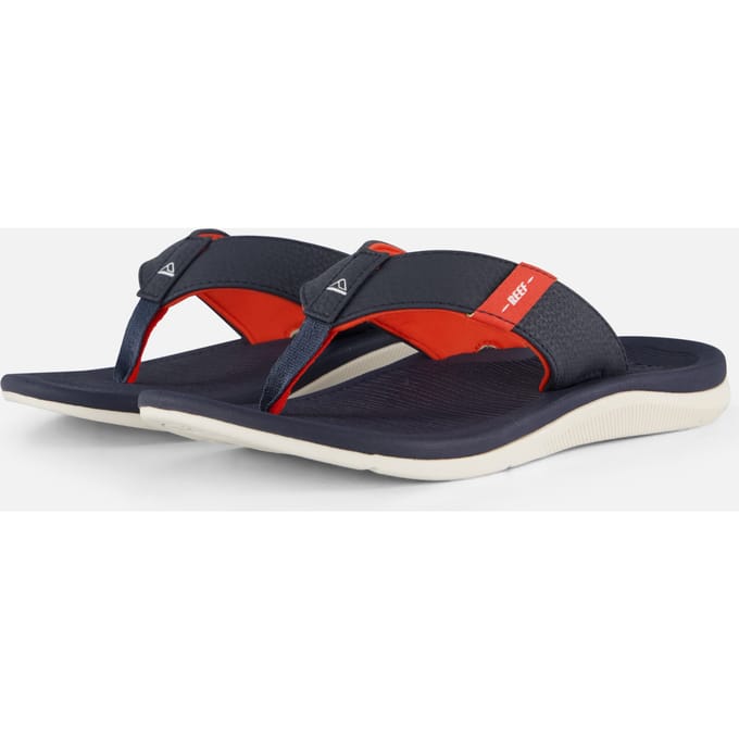 Reef KIDS SANTA ANA NAVY/WHITE/ORANGE Jongens Slippers - navy/white/orange