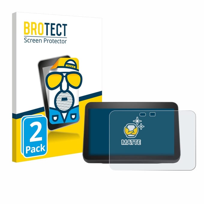 BROTECT - Screenprotector voor Amazon Echo Show 8 2023 (3. Gen.) - Folie Beschermfolie matte 2 Stuks