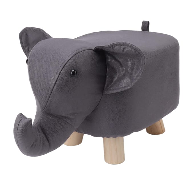 Repose-pieds en forme d'éléphant antidérapant, silencieux, confortable, stable, polyvalent, mignon rouge