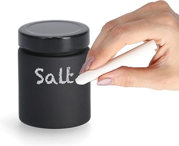 Zeller Zwart beschrijfbaar kruidenpotje - Kruidenpotje 150 ml