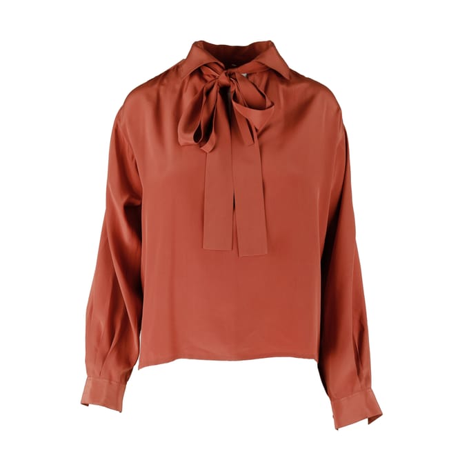 Yves Saint Laurent Rive Gauche blouse met strik - jaren 2000