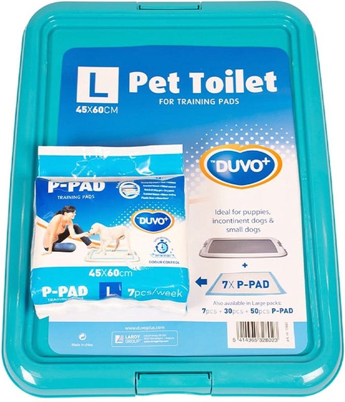 duvo+ - dierentoilet honden - xl - + 7 ppads 60x60 cm