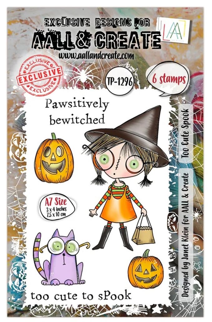 Aall & Create clearstamps A7 - Too cute spook