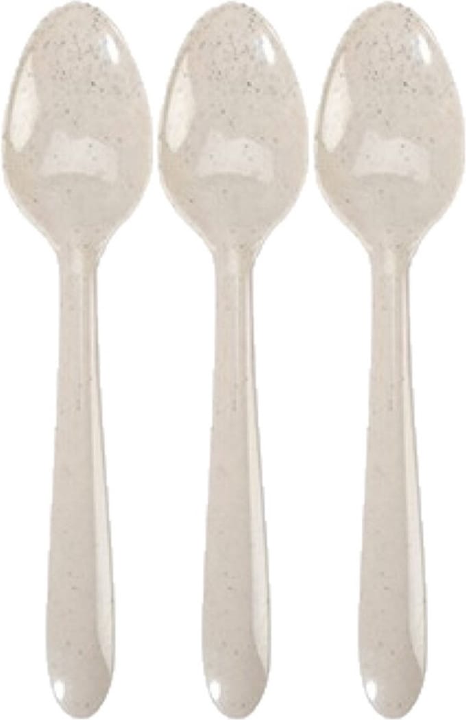 Camping/bbq gourmet bestek 48x stuks lepels bio/eco verantwoord/afbreekbaar