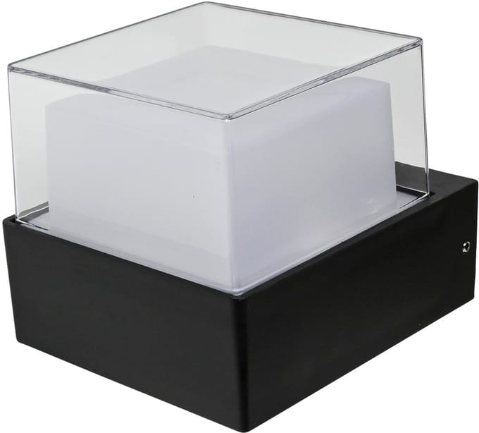 Wandlamp - Vierkant - Waterdicht - 4 W - Warm wit - Voor binnen en buiten
