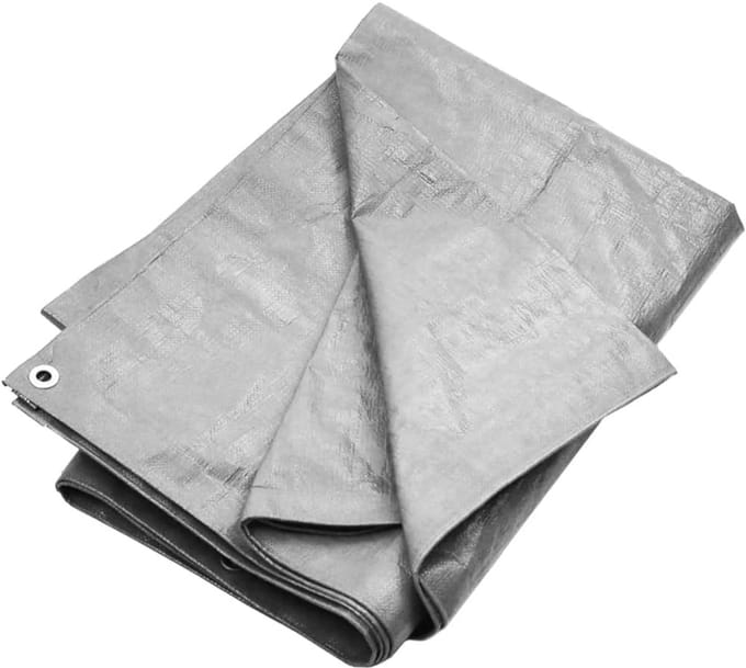 Robuust Vierkant Tarpaulin 4x6 meter Zwaar Weerbestendig Afdekzeil