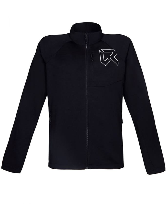 Rock Experience Arrows Mock Neck Fleece Met Volledige Rits Zwart S Man