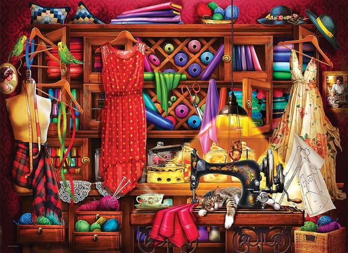 Eurographics - Naaiatelier [Sewing Craft Room] - 1000 stukjes 68×48cm (b×h) - Legpuzzel