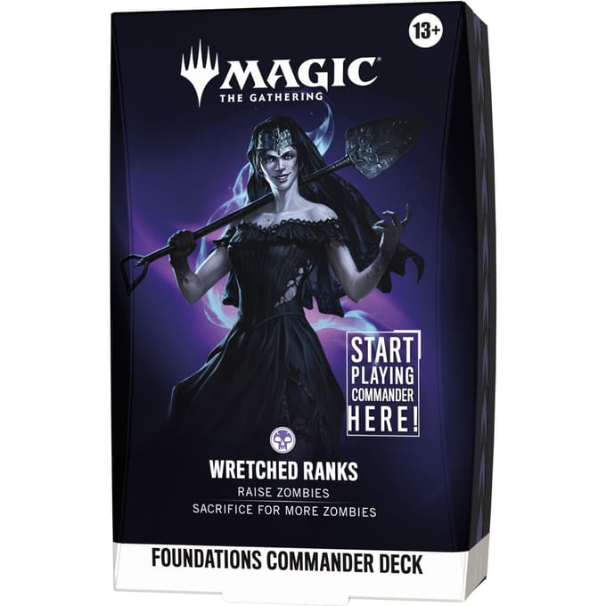 Magic: The Gathering Foundations Commander Deck - Wretched Ranks | 100-Card Starter Commander Deck + Accessories