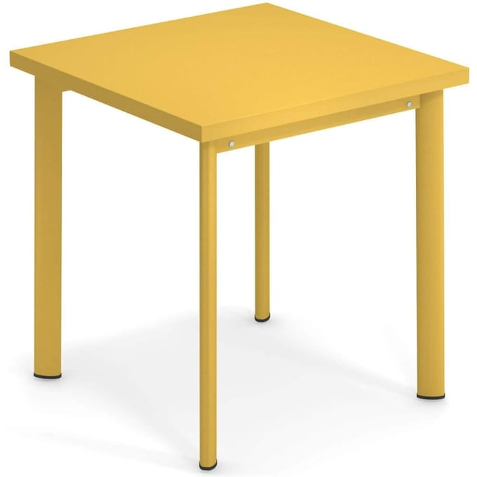 Emu Star tafel - currygeel - 70 x 70 cm