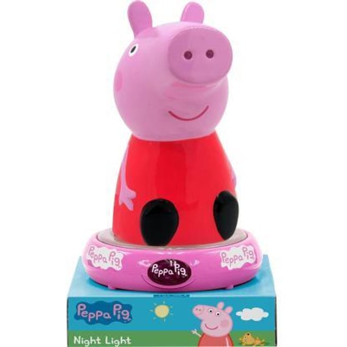 Peppa Pig nachtlamp - 3D - 25cm hoog